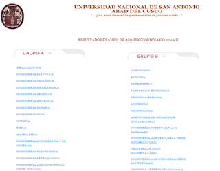 UNSAAC Ingresantes Universidad Nacional de San Antonio Abad del Cusco UNSAAC 2014-2 domingo 17 de Agosto